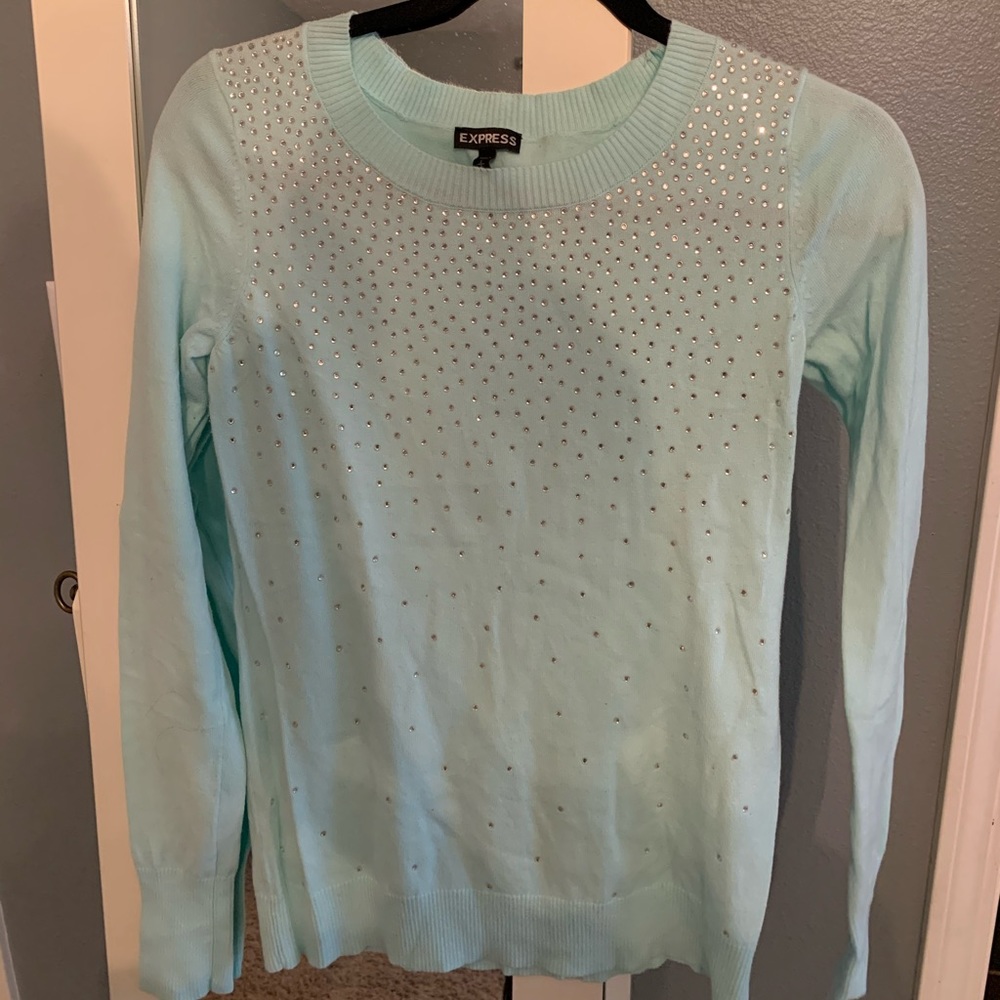 Teal sweater